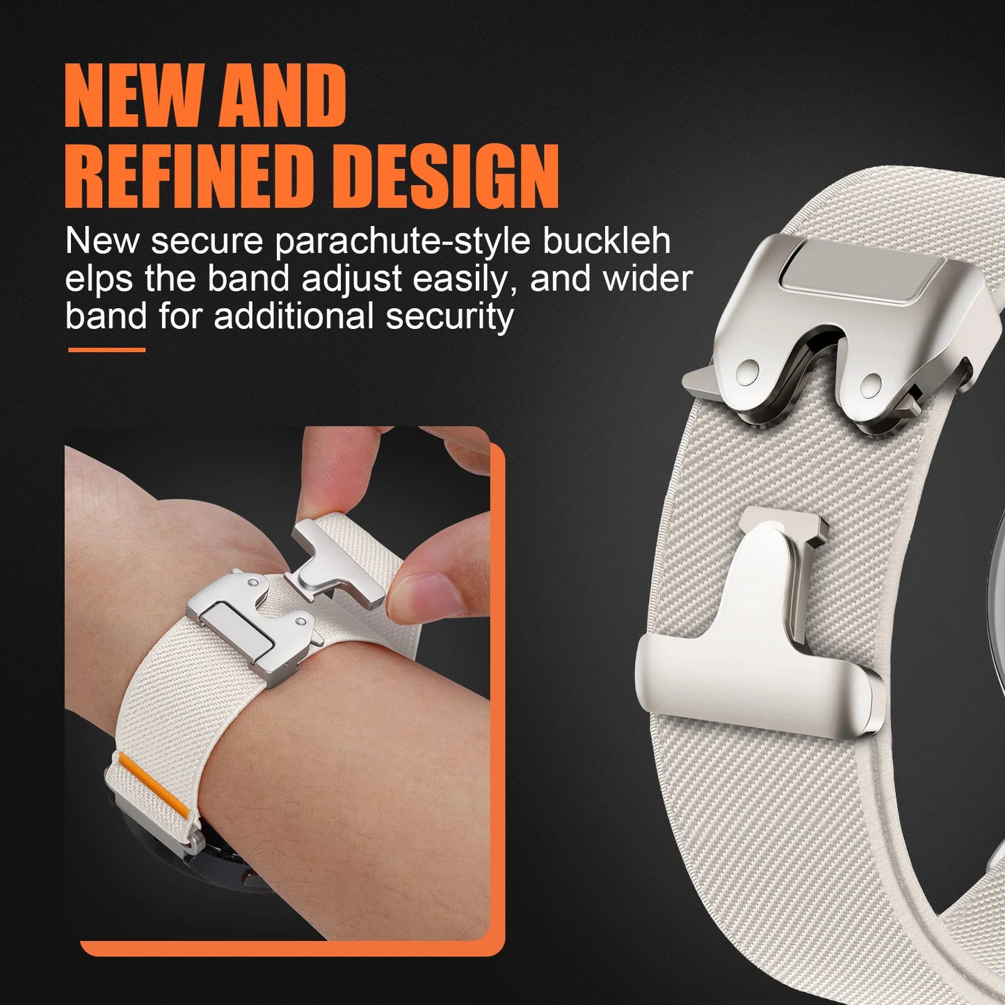 Nylon Sport Strap for Garmin and Samsung Watches